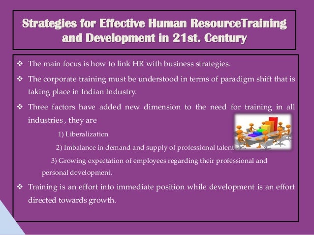 Identifying training needs